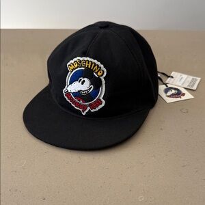 Moschino Black Mickey Rat Chinese New Year Collection Baseball Cap